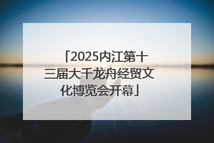2025内江第十三届大千龙舟经贸文化博览会开幕