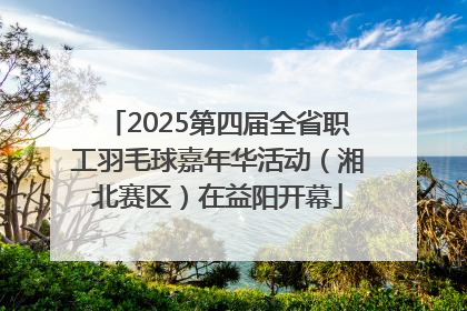 2025第四届全省职工羽毛球嘉年华活动（湘北赛区）在益阳开幕
