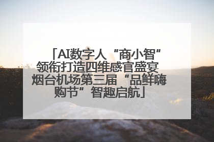 AI数字人“商小智”领衔打造四维感官盛宴 烟台机场第三届“品鲜嗨购节”智趣启航