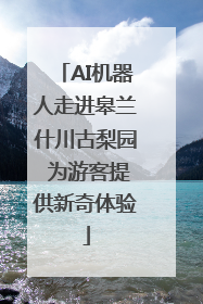 AI机器人走进皋兰什川古梨园 为游客提供新奇体验